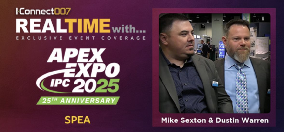 IConnect007's tweet image. Mike Sexton & Dustin Warren from SPEA dive into the world of PCBA manufacturing in this interview. The dynamic duo share insights on how optimizing testing processes can level up production: iconnect007.com/article/144844…
#PCBA #ManufacturingInnovation #TestingTech