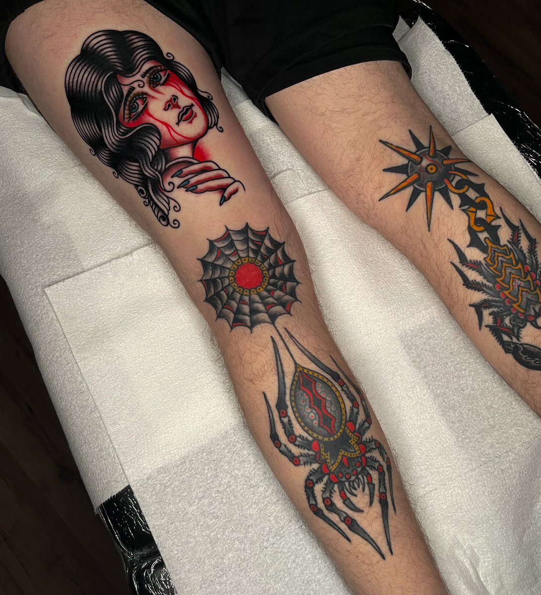 AndrewTattoo_'s tweet photo. Stuff and things, calf’s are on year 3 of it’s healed journey https://t.co/rV70T2zt2N