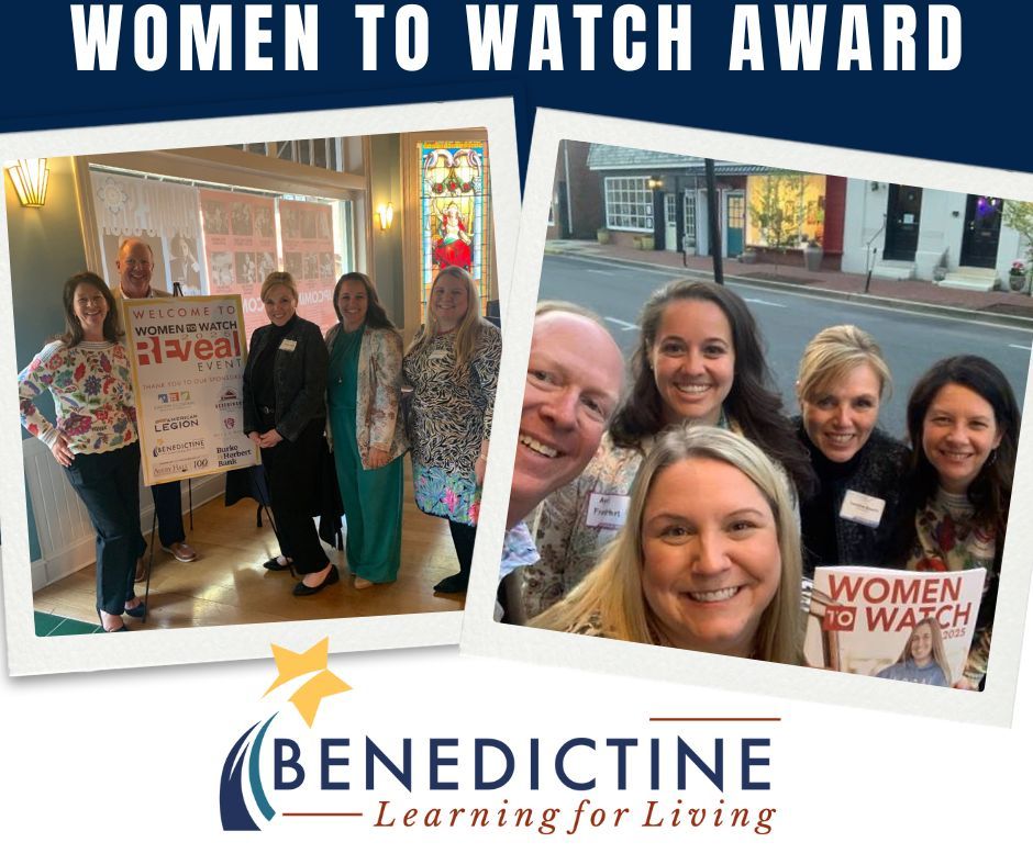 Benschool's tweet photo. Benedictine attended the Women to Watch Reveal event in Easton last night, and celebrated our very own VP of Children's Services Julie Hickey! Julie was 1 out of 14 women chosen to be highlighted in this year's magazine as a finalist for 2025! Congratulations Julie!! https://t.co/GQay9qaYMF