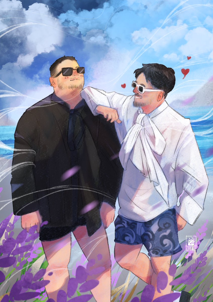 Love, laughter, and lavender skies 💜✨
Commission