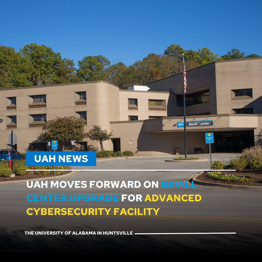 UAHuntsville's tweet photo. The announcement moves UAH one step closer to expanding facilities key to cybersecurity education, training and research.
Read more 👉 https://t.co/Tf9ASLt9Xi
#uah #gochargers #chargeon #uasystem https://t.co/8vVmF95OZY