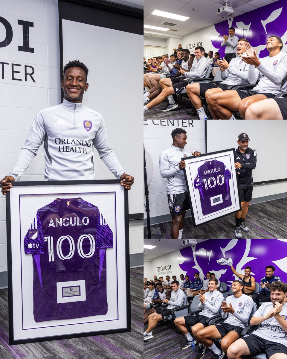 lpo_podcast's tweet photo. Orlando City celebrated #IvanAngulo for his 100 games as a lion. 👏🏻👏🏻👏🏻
#vamosorlando #orlandocity #mls https://t.co/tGKEU5VxEW