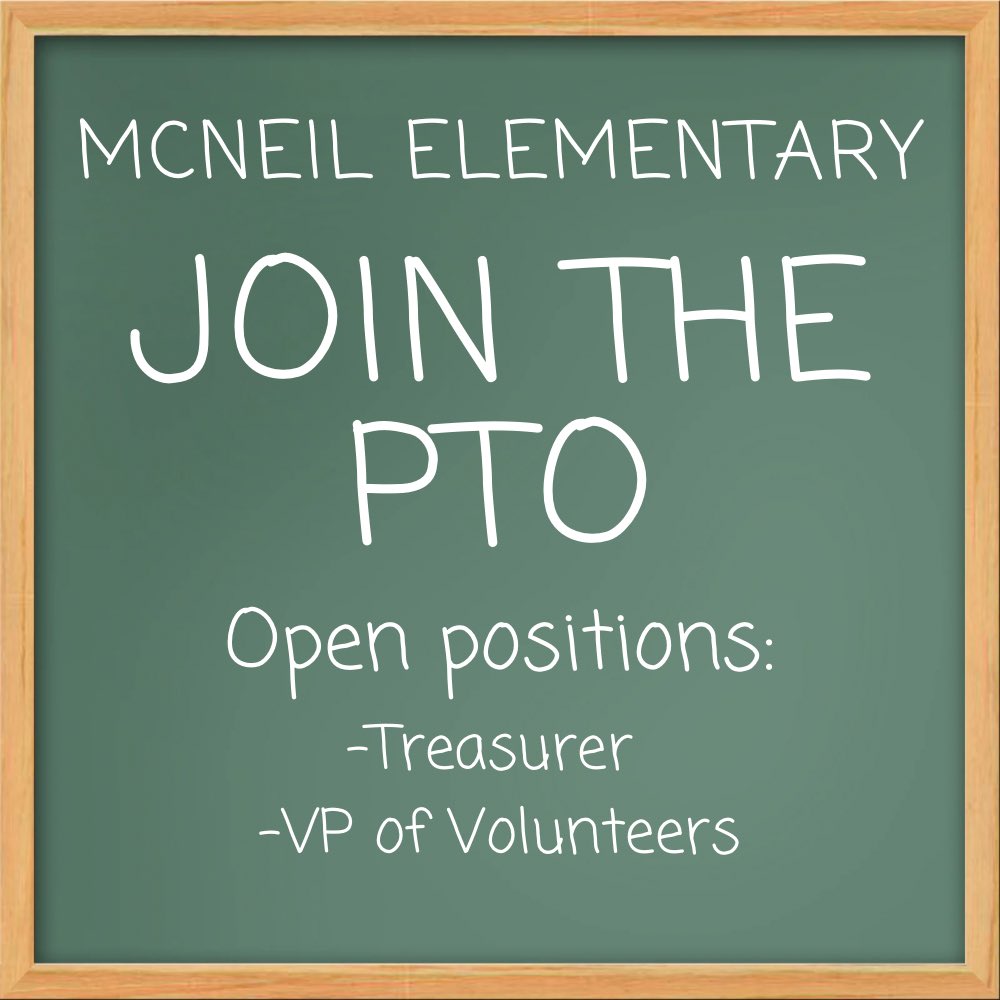 Our PTO is looking for some awesome parents to join the team! We’re currently in need of a Treasurer &amp; a VP of Volunteers for the next school year. No fancy experience needed!
Interested or want to learn more? Just comment below or send us a message -we’d love to chat!