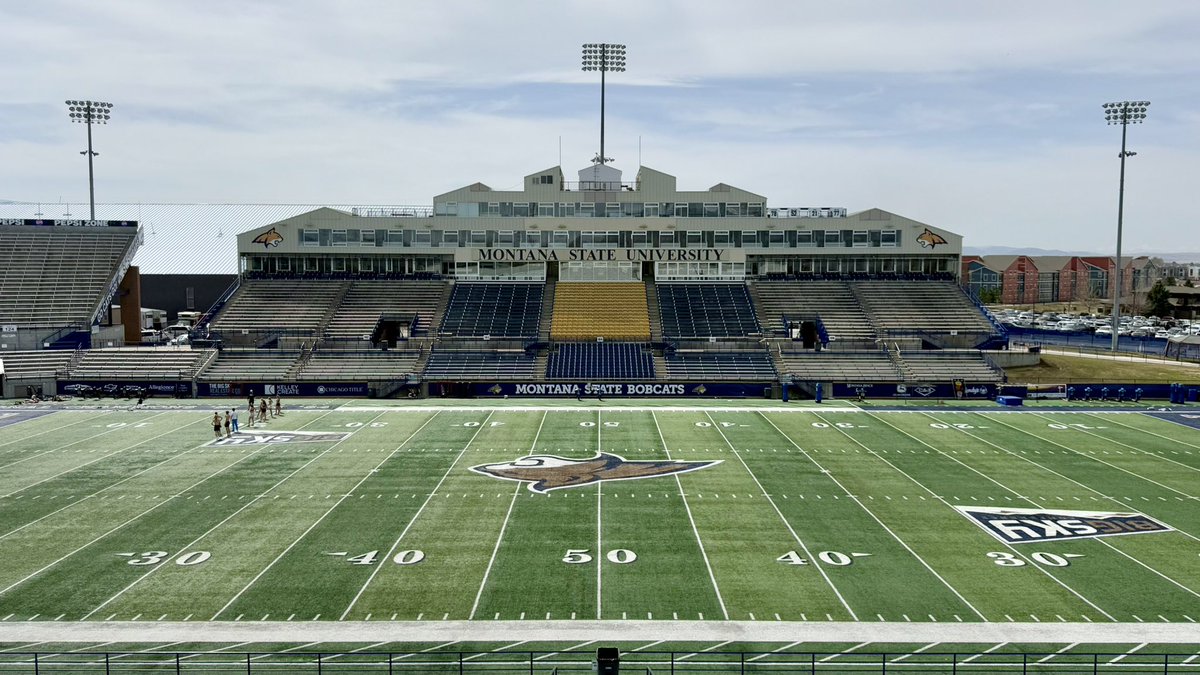 🏟️ Bobcat Stadium Visit 🏟️

📍 Bozeman, Montana
🏠 Montana State <a href="/MSUBobcats_FB/">Montana State Football</a> 
🕰️ Opened in 1973
🪑 20,767 seats
🏆 22,057 record crowd (2024 vs Montana)

#GoCatsGo