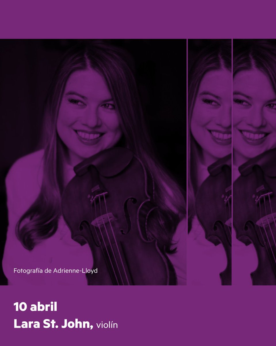 Recital de violín | Lara St. John
Hoy en la Sala Carlos Chávez la violinista Lara St. John presenta un programa que abarca diversas propuestas para violín solo, desde el repertorio barroco hasta creaciones contemporáneas.

El programa incluye obras de Adah Kaplan, Valerie