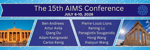 American Institute of Mathematical Sciences (@aim_sciences) on Twitter photo We are pleased to announce the plenary speakers for the upcoming 15th AIMS Conference at Athens, Greece. We hope to welcome you in July 2026!
Visit our conference page for the latest updates.
aimsconference.org/conferences/20… We are pleased to announce the plenary speakers for the upcoming 15th AIMS Conference at Athens, Greece. We hope to welcome you in July 2026!
Visit our conference page for the latest updates.
aimsconference.org/conferences/20…