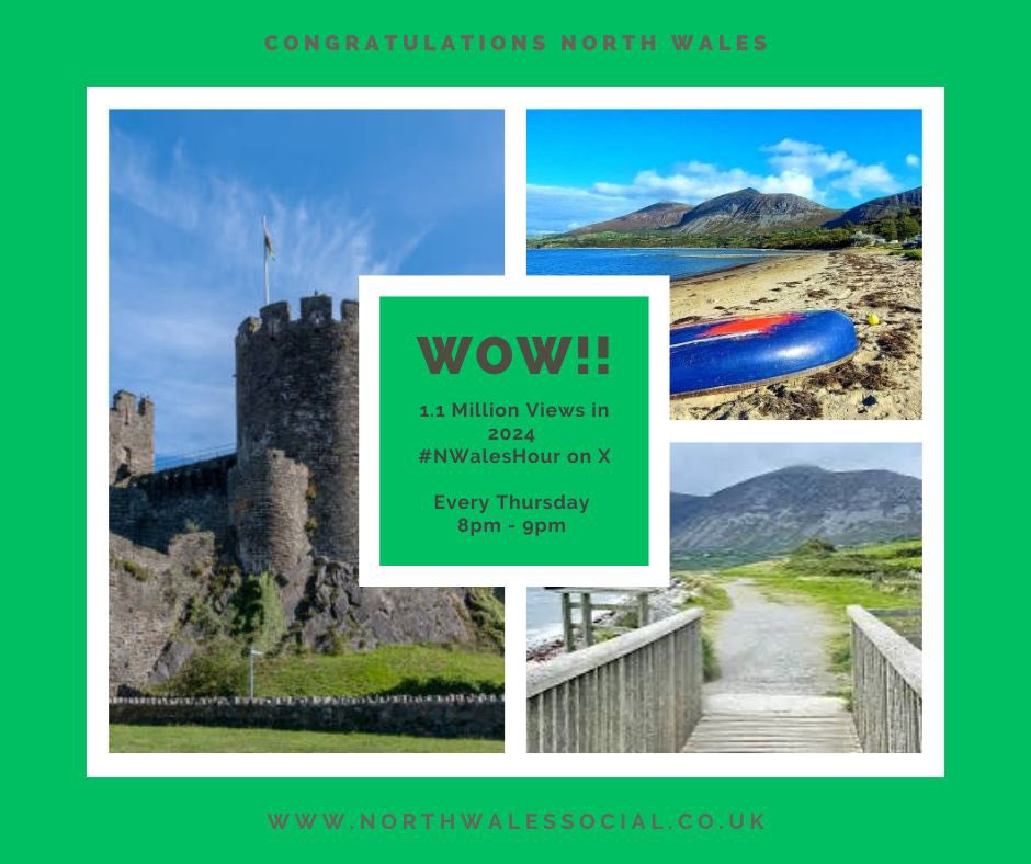 That’s all for tonight folks 👋🏻

Do try to join us again next Thursday for North Wales Hour 8-9pm 🌟🚀

#NWalesHour 
#NorthWalesSocial