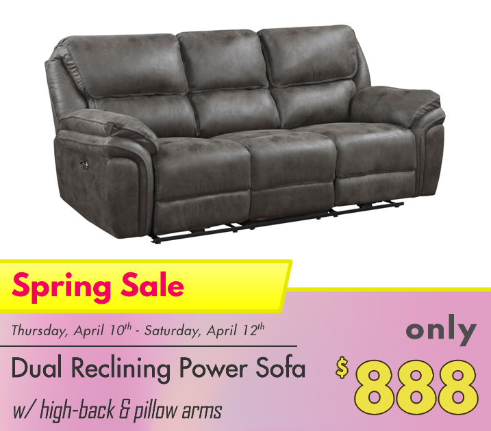 FurnitureOdell's tweet image. 🛋️ DUAL RECLINING POWER SOFA with high-back &amp;amp; pillow arms. 

🎉 On sale this weekend for only $888.

----------------

📅 Sale runs till Saturday, April 12th only till 6pm.

⚠️ Color may vary by location.

Price only good while supplies last. 

#SofaSavings #SpringDeals