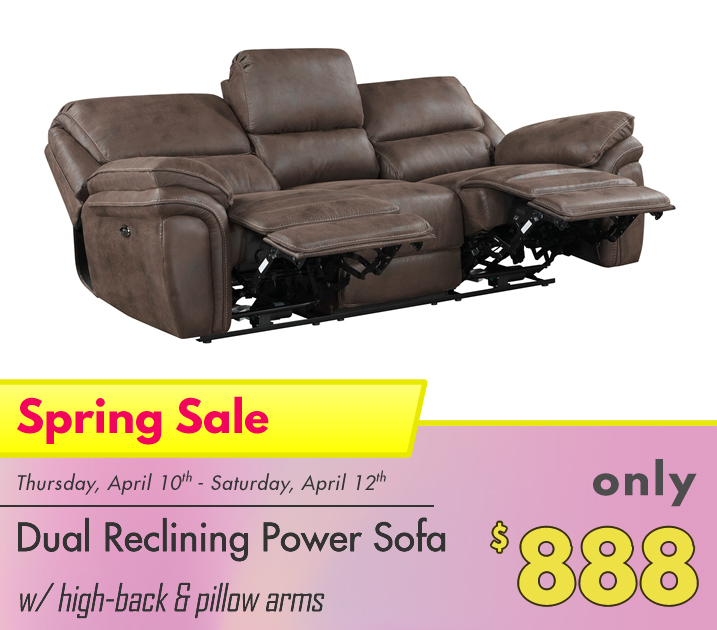 FurnitureOdell's tweet image. 🛋️ DUAL RECLINING POWER SOFA with high-back &amp;amp; pillow arms. 

🎉 On sale this weekend for only $888.

----------------

📅 Sale runs till Saturday, April 12th only till 6pm.

⚠️ Color may vary by location.

Price only good while supplies last. 

#SofaSavings #SpringDeals