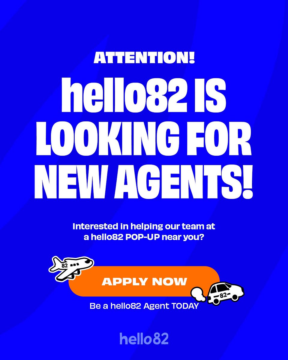 hello82CDMX's tweet image. Buscamos Agentes de hello82 en México ✨
¿Te interesa ayudar a nuestro equipo en eventos POP-UP de hello82 cerca de ti?
¡Postúlate para ser Agente de hello82 HOY!
🔗 bit.ly/3EhHfVZ
—
We're looking for hello82 Agents in Mexico ✨
Interested in helping our team at a…