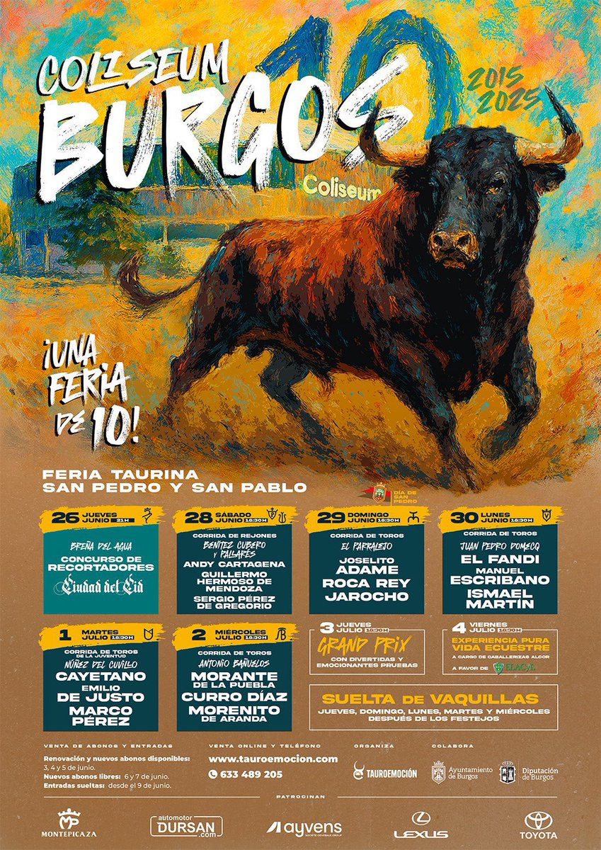 JAROCHOO0's tweet image. Feliz de torear en mi tierra.
Nos vemos el 29 de Junio.