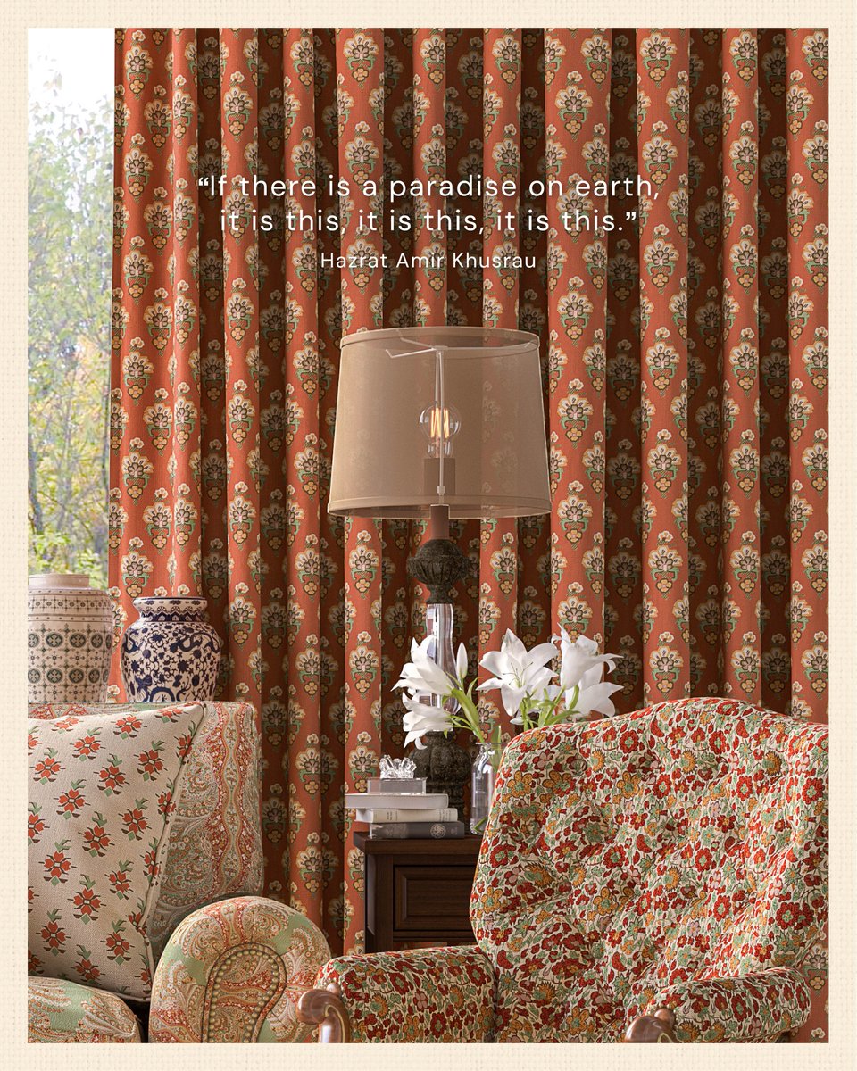 NuHomeIndia's tweet image. Enchanted by the ethereal beauty of Kashmir, the allure of its landscapes stirs the hearts of poets and dreamers alike. Let the spirit of this paradise fill your home with our Kashmir collection. 
.
.
#ArtfullyYours #NuHome #KashmirCollection #Kashmir #Paradise #HazratAmirKhusrau