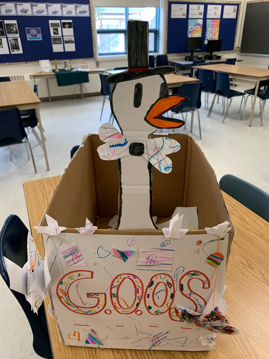OLGVnews's tweet photo. The grade 4/5s creativity has come alive through their GOOS bin. Way to go Sharks! #GOOSPaperDay @EcoSchoolsCAN @DP_EcoSchools https://t.co/RnUpgmky8C