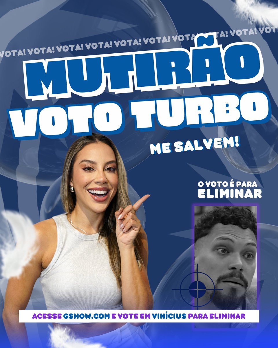 renatasaldanhap's tweet photo. 🦢 MUTIRÃO 'VOTO TURBO' INICIADO🦢

📥 A cada 10 votos, deposite um EMOJI aqui.
⏰ ENCERRA ÀS 23:00H!
🚨 O voto é pra SAIR, portanto votem no VINÍCIUS!

🎯 META: 150.000 RESPOSTAS.

📲 LINK: https://t.co/iHb1SkyxWz

#FicaRenata #BBB25 https://t.co/j0r9GlX0Id