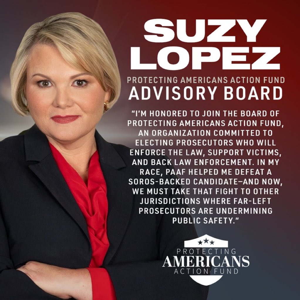 GOPAC (@gopac) on Twitter photo NEW: Florida State Attorney <a href="/SuzyLopezSA/">State Attorney Suzy Lopez</a> joins <a href="/PAP_ActionFund/">Protecting Americans Project Action Fund</a> Advisory Board NEW: Florida State Attorney <a href="/SuzyLopezSA/">State Attorney Suzy Lopez</a> joins <a href="/PAP_ActionFund/">Protecting Americans Project Action Fund</a> Advisory Board