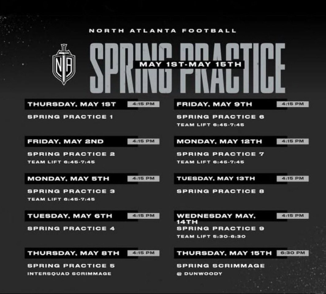 Jack Ellenburg (@jackellenburg) on Twitter photo Coaches, spring practice is right around the corner. We are gonna be bringing the juice everyday and competing…<a href="/NAHS_FBrecruits/">NORTH ATLANTA WARRIORS FB RECRUITING</a> <a href="/CoachAull/">Coach Aull</a> <a href="/RecruitGeorgia/">Recruit Georgia</a> Coaches, spring practice is right around the corner. We are gonna be bringing the juice everyday and competing…<a href="/NAHS_FBrecruits/">NORTH ATLANTA WARRIORS FB RECRUITING</a> <a href="/CoachAull/">Coach Aull</a> <a href="/RecruitGeorgia/">Recruit Georgia</a>