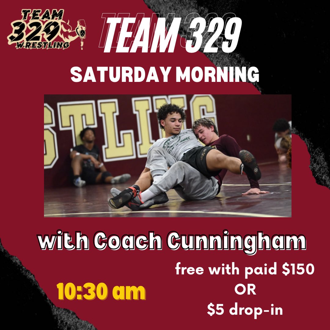 Saturday morning, Team329 will have an open room for an hour!