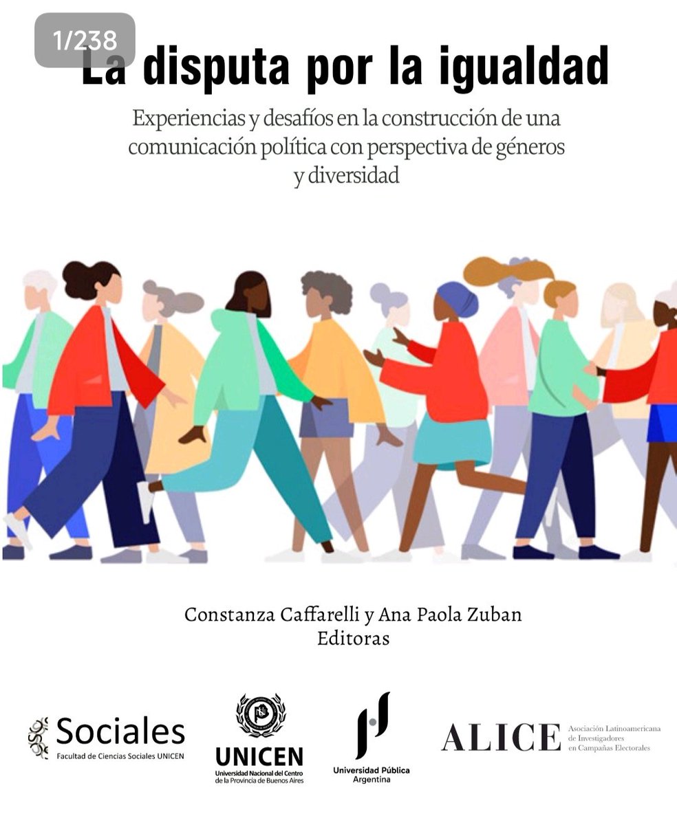 coscaffarelli's tweet image. 📣📣 Nueva publicación 📣📣

📌 Presentamos "La disputa por la igualdad" 💯
💜🏳️‍🌈🏳️‍⚧️ Un libro coral sobre comunicación política con perspectiva de género que coordinamos con @pzuban 😃✨ para @FacsoUnicen y @ALICE_compol 💜🏳️‍🌈🏳️‍⚧️💪

Libre descarga aquí 👉 soc.unicen.edu.ar/images/editori…