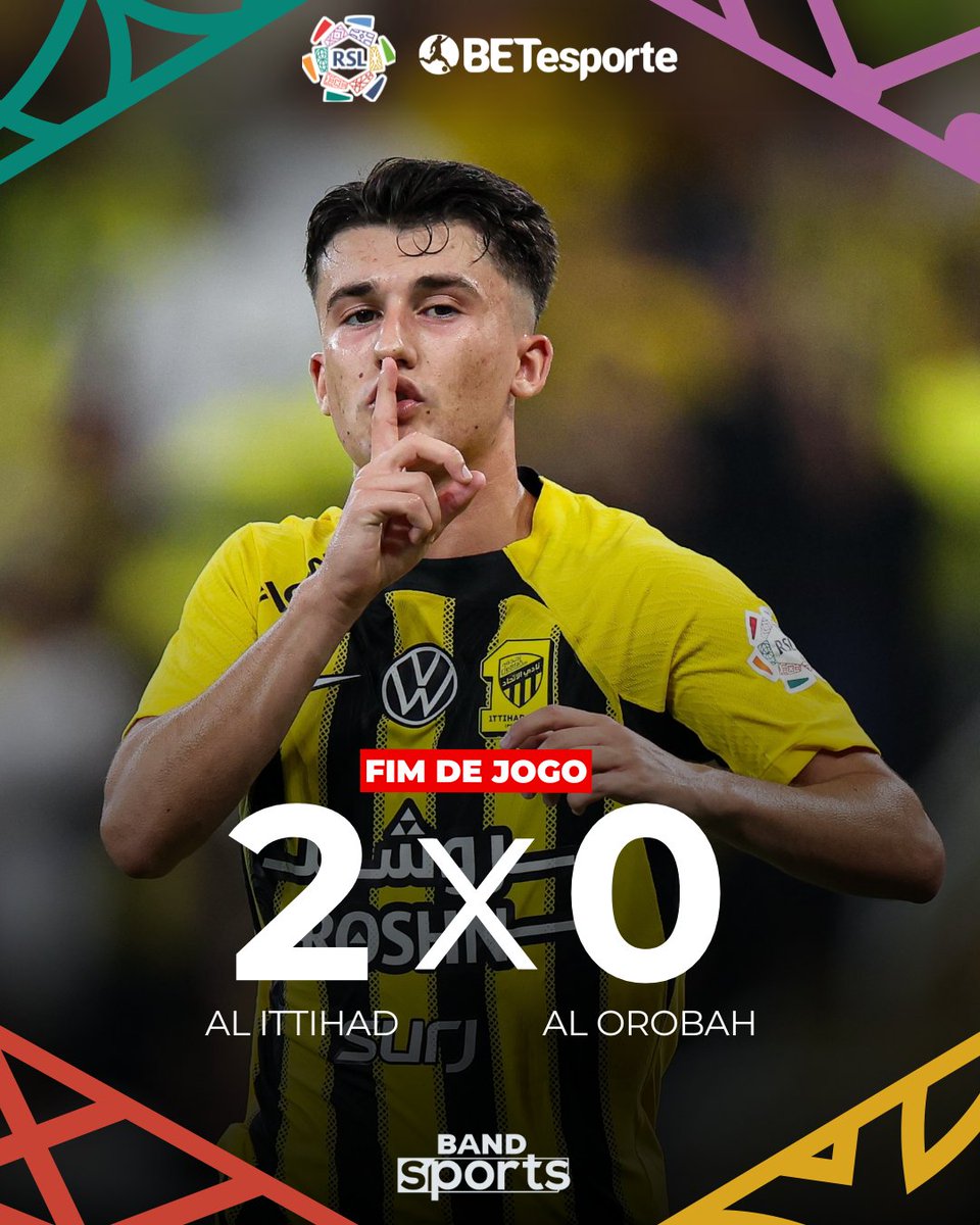 bandsports's tweet photo. VENCE O LÍDER ⬆ Com gols de Unai Hernández e Al-Aboud, o Al Ittihad venceu o Al Orobah e segue firme na busca pelo título da Liga Saudita.

#SauditaNoBandSports #Ittihad #Orobah #LigaSaudita https://t.co/Ka7cF6p68I