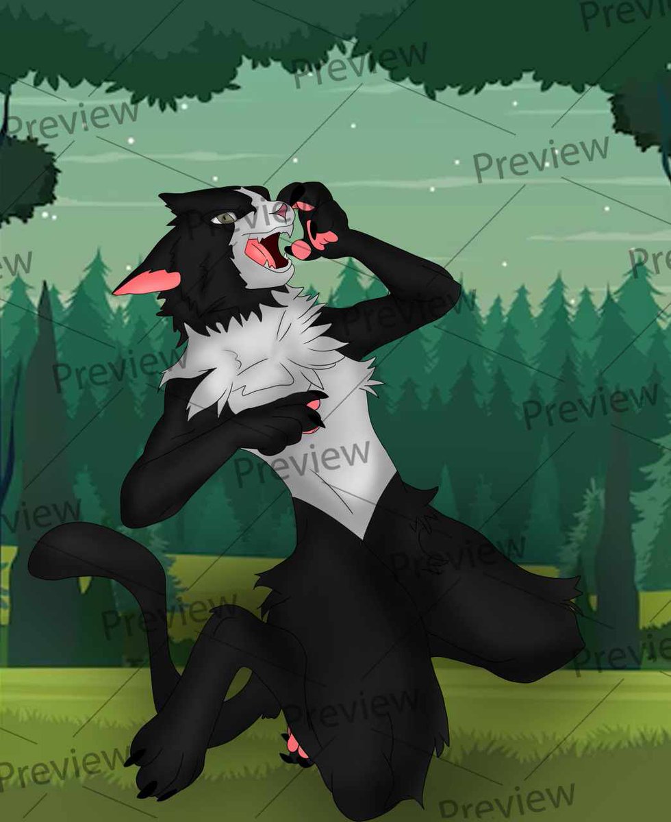 Stella9685's tweet photo. Commission done for my Facebook client ❤️ 
.
#furryarts #furry #commissionopen #commissionart https://t.co/wx369BGgWE