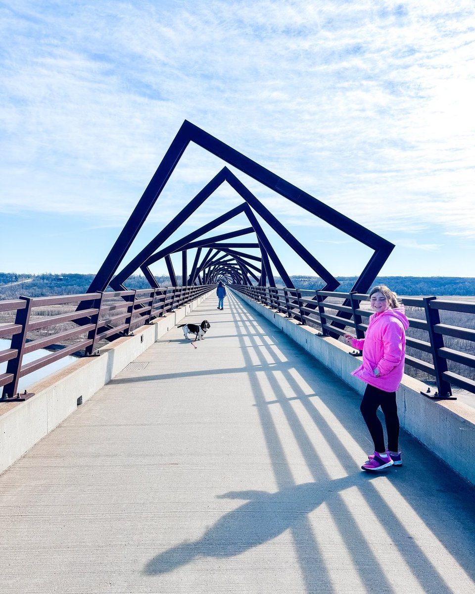 Manifesting more sunny days and strolls across the High Trestle Trail Bridge. 🌞🐕

📍: Madrid, Iowa
📸: Des Moines Parent