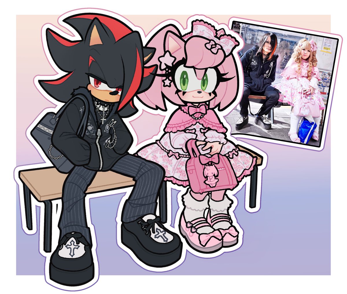 florathemoth's tweet photo. 🩷 The fashionable besties 🖤
#ShadowTheHedgehog #amyrose https://t.co/baiE2j7E3R