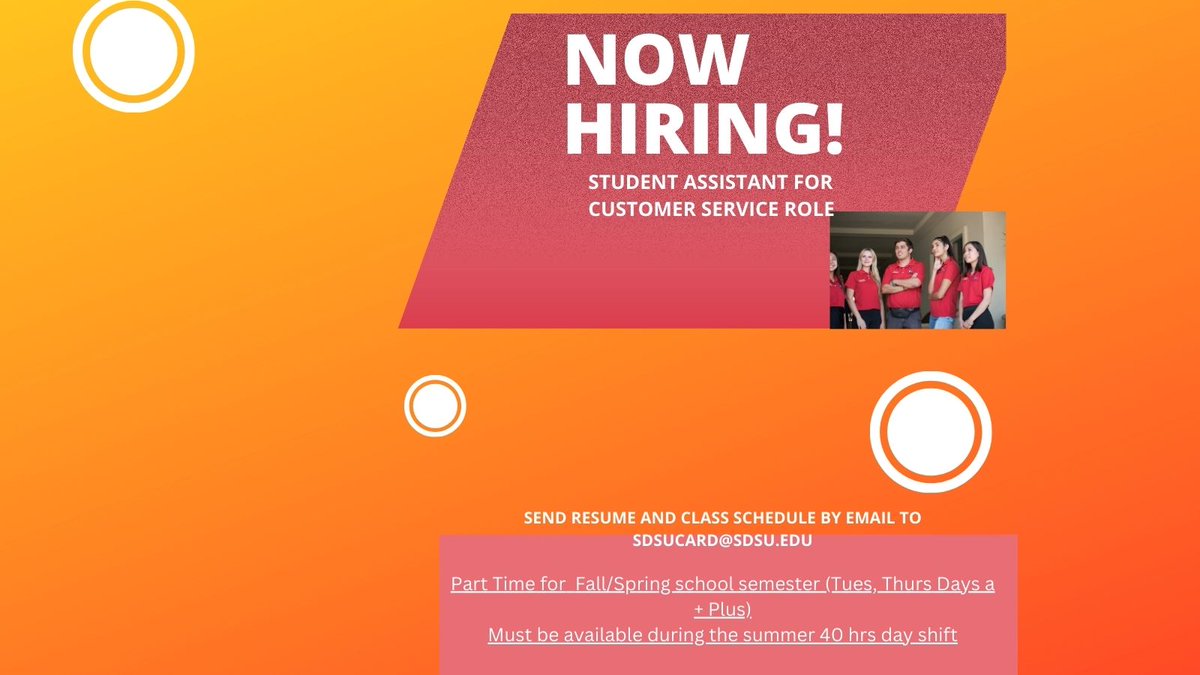 Federal Work Study Students welcome to apply!