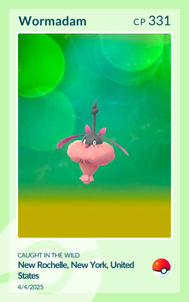 Christo29672913's tweet photo. @Christo29672913 My red Burmy Evolves Into Wormadam .
#PokemonGOfriends
#Pokemon
#PokemonGO
#Nintendo
#gamefreak
#wormadam https://t.co/VivSNKp3b0