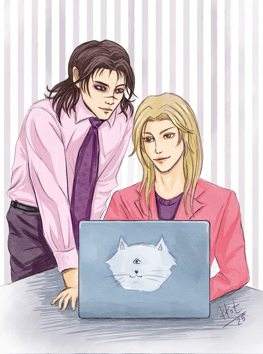 #chosoyukiweek Day 4 Office AU

#chosoyuki #choso #yukitsukumo  #jjk #JujutsuKaisen