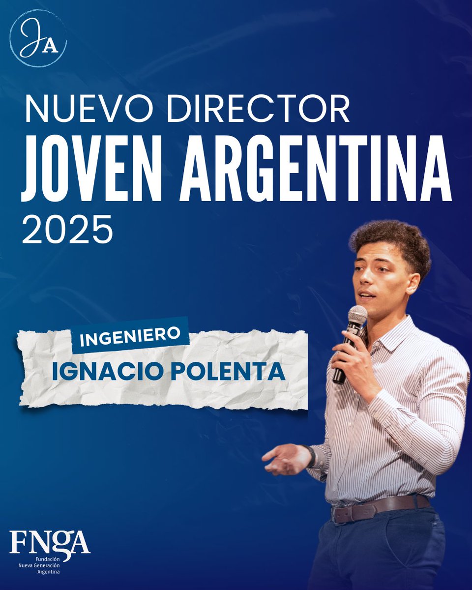 ¡La FNGA tiene un nuevo Director del Programa Joven Argentina 2025!

El Ing. Ignacio Polenta será el Director del Programa en esta nueva edición. Ignacio forma parte de la Fundación desde el año 2023 y es Coordinador del Área de Aceleradora de Ambiente de la FNGA.