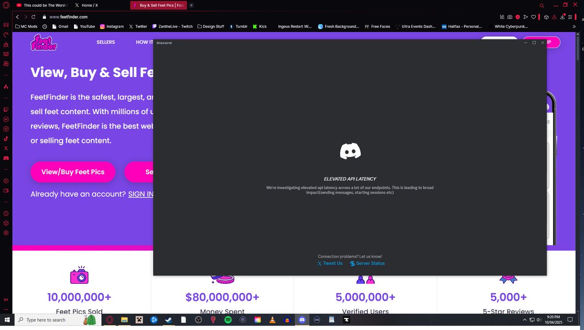 ZantheLIVE's tweet image. F*ck is Discord really down guys? What will I do now? 😢 #discorddown