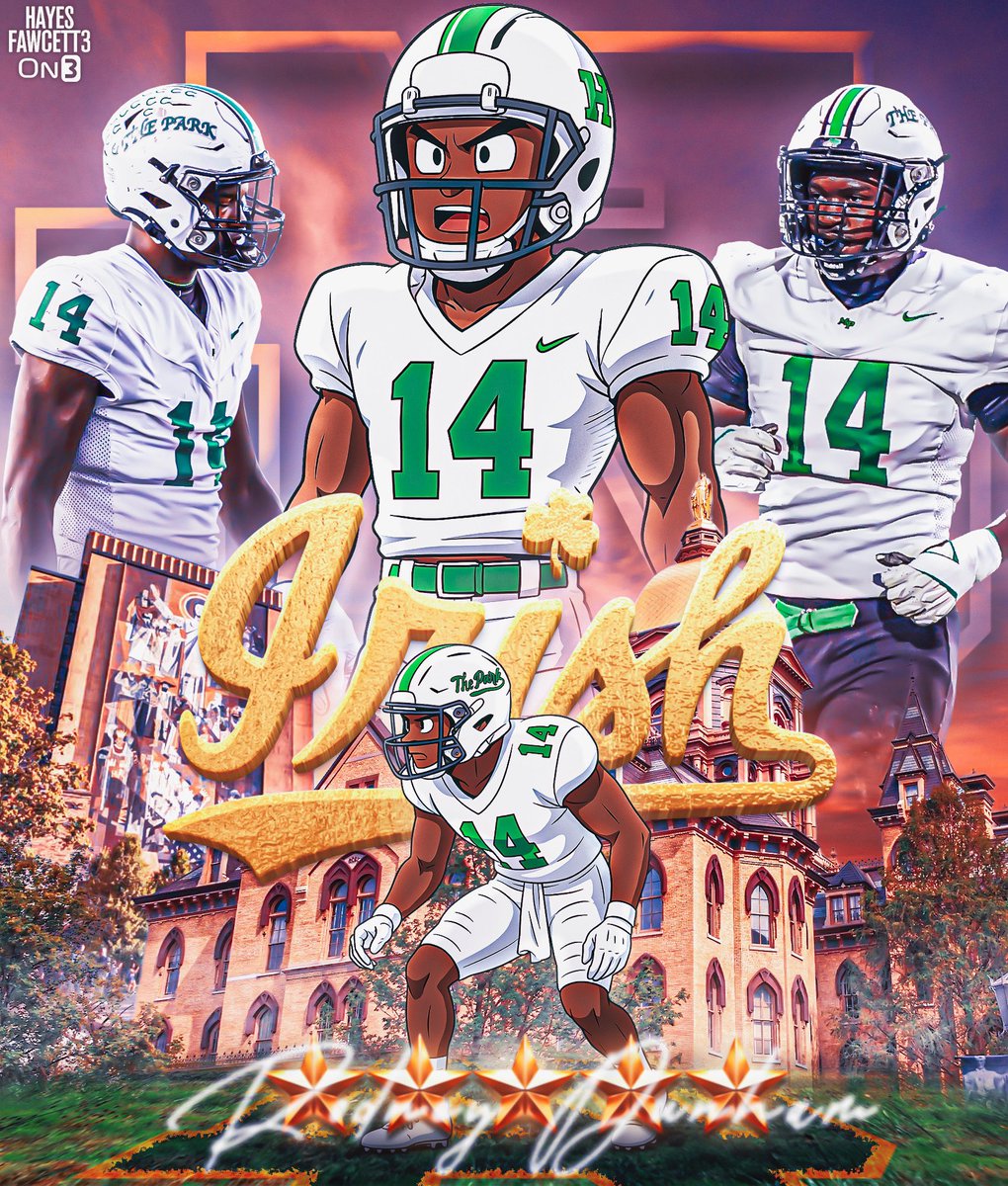 Myers Park Football (@myersparkfball) on Twitter photo He is off the board! 
‘26 DE Rodney Dunham commits to @ndfootball☘️ He is off the board! 
‘26 DE Rodney Dunham commits to @ndfootball☘️