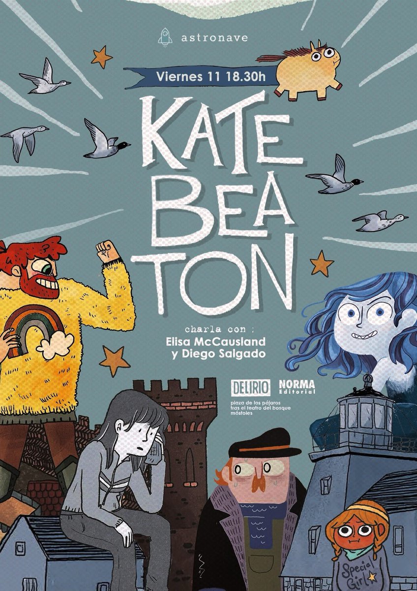 SonSilencios's tweet photo. Y mañana, no se lo pierdan, que viene a Delirio la canadiense #KateBeaton ! La creadora de galardonado 'Patos' y de 'Tiburonilla'. La autora conversará con los todoterreno @reinohueco y @DiegoS_lgado. Por la tarde, en #Móstoles https://t.co/UaPPEMhxBs
