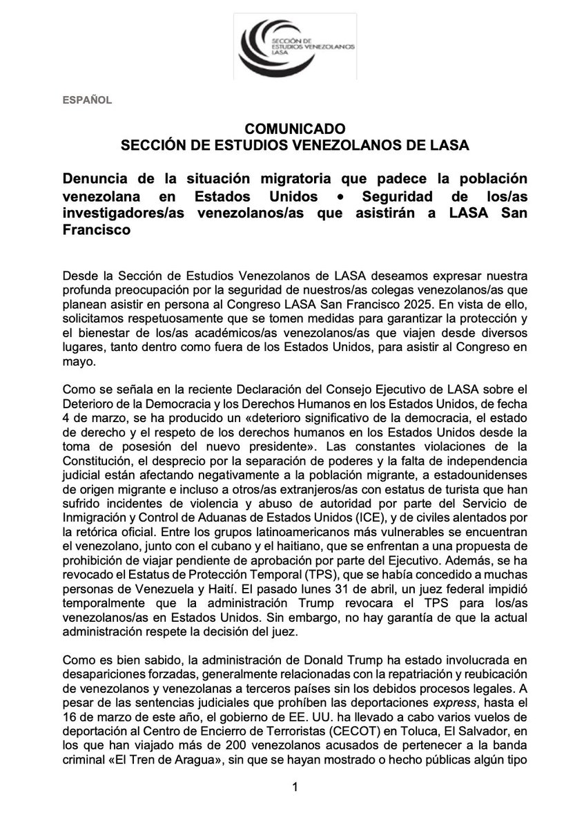 LASA VENEZUELA tweet media
