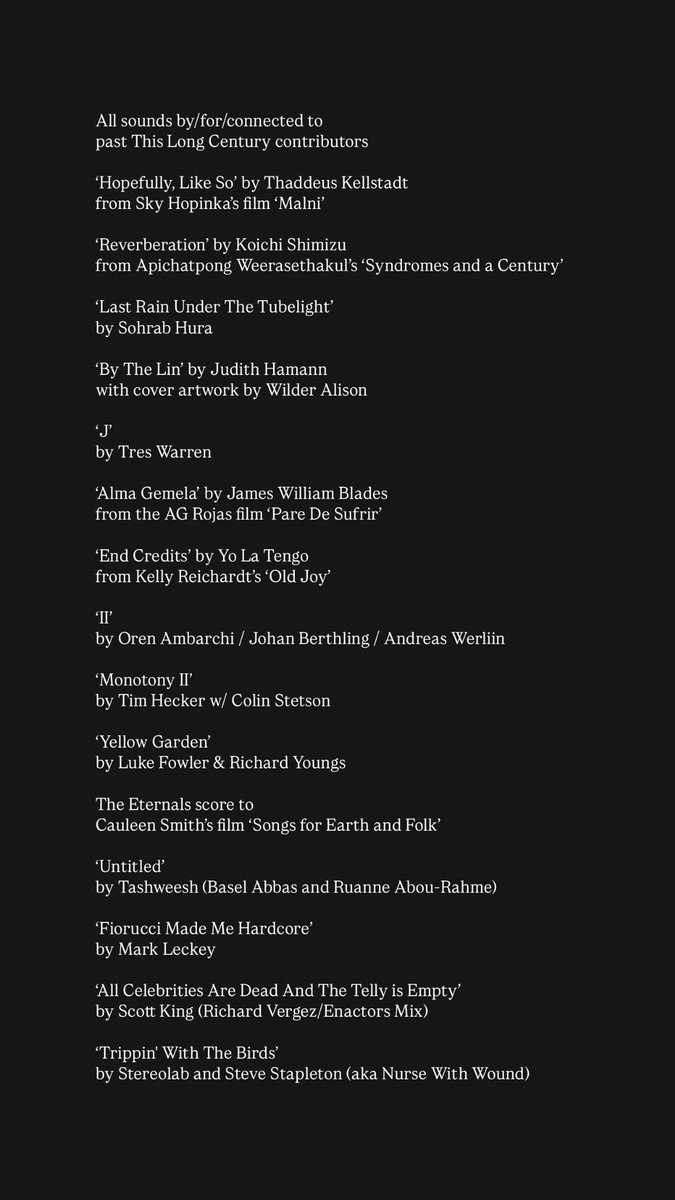 We took a sonic dive into This Long Century's archive, on <a href="/TheLotRadio/">The Lot Radio</a>, with all sounds made by/for/around past contributors. Listen here: on.soundcloud.com/A8oj9iK2ZwnPYV…