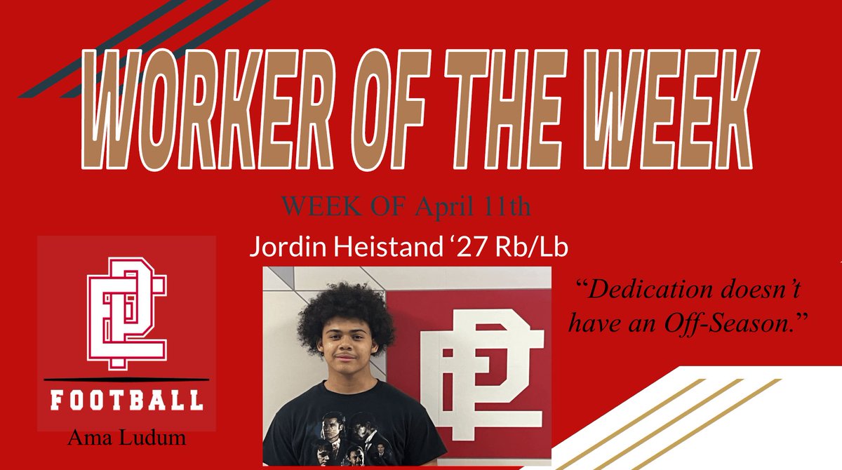 Congratulations to Jordin Heistand '27 for being named our “Worker Of The Week” for the week of April 4th. His leadership, hard work, and commitment to make those around him better has not gone unnoticed.
#RollTownies #AmaLudum