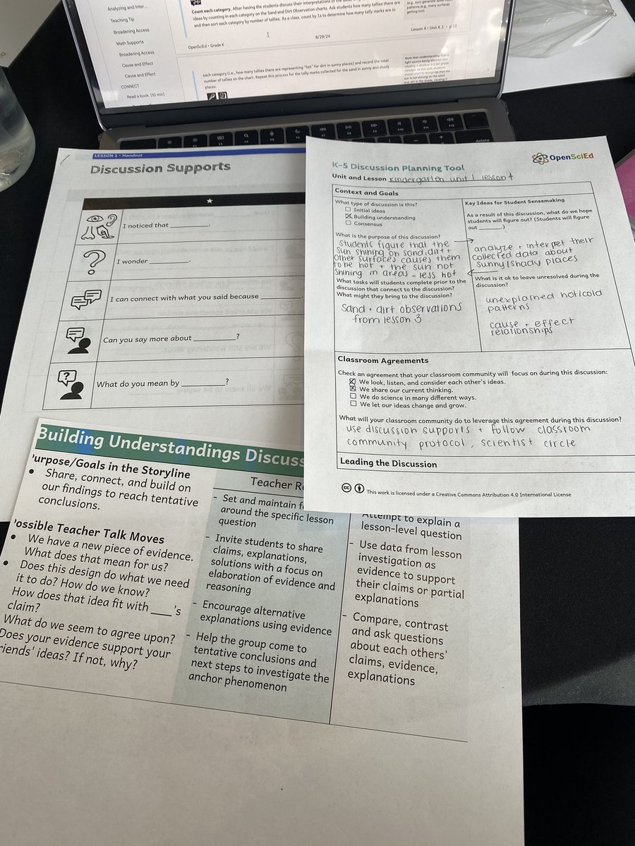 ms_vento12's tweet image. Day 2 of @OpenSciEd training with @LexK5science & Lisa Contre! Lots of investigation, model building, discussions and more! What an awesome experience collaborating with other educators across the state/country! ⏰☀️🌡️🧭🧲🌳
@lexingtonsuper @RoryDOConnor @Hawk_Principal
