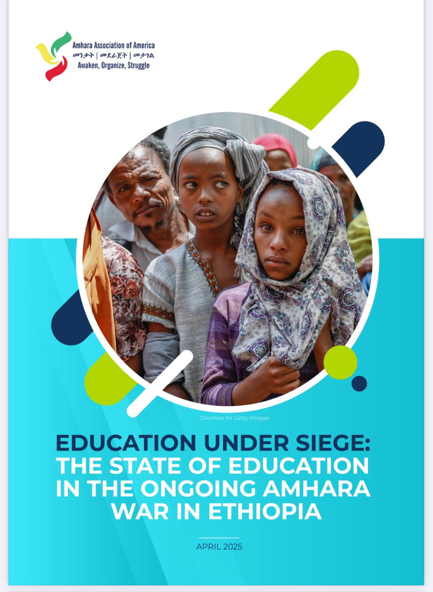 New report from <a href="/AAA_Amhara/">Amhara Association of America (AAA)</a>: 5,200+ schools (65%) in Amhara are shut down—damaged, used as military posts by regime forces, or in Fano-held areas. 

Out-of-school children now outnumber populations of many regions including Tigray &amp; Addis Ababa. 

Link to the report in comments.