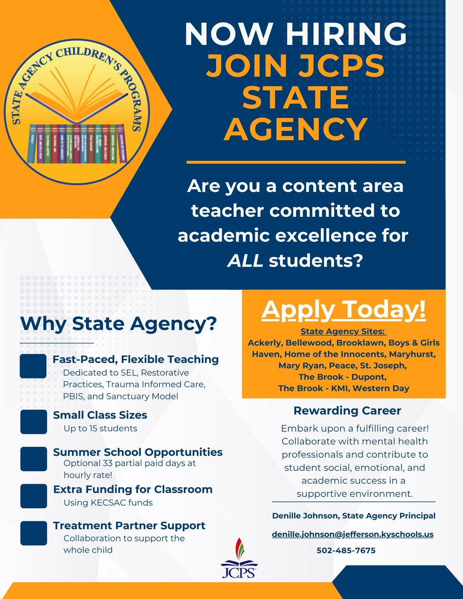 JCPS State Agency Schools tweet media