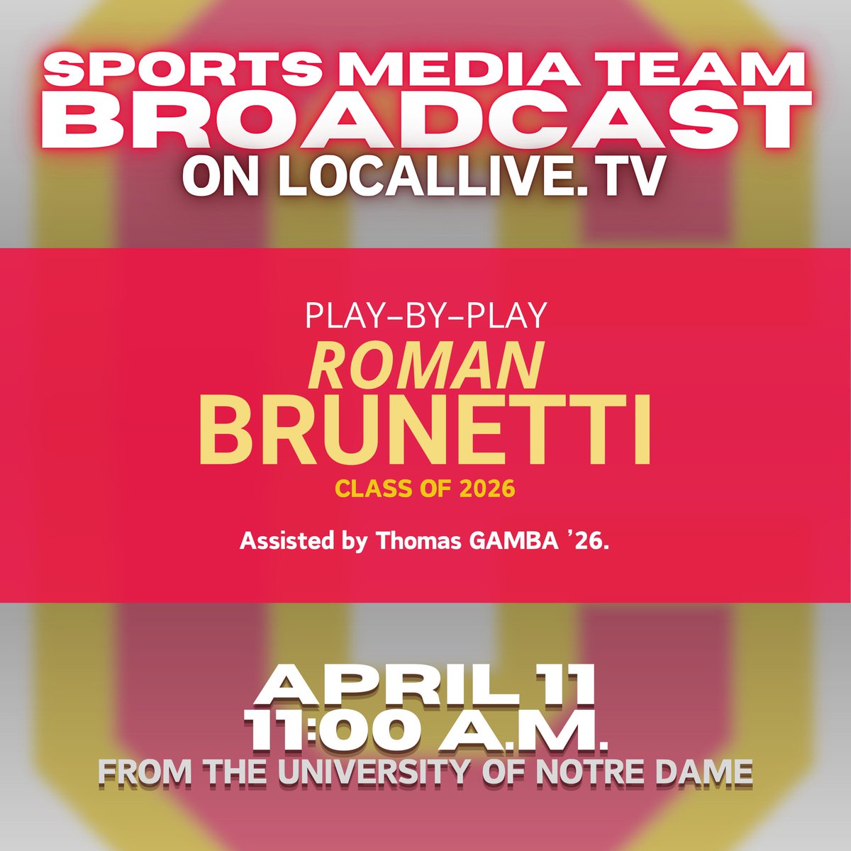 Tomorrow, the Flyers meet the Wildcats of St. Ignatius (CA) at Notre Dame for a special showdown. The game begins at 11 a.m. Tune in to the broadcast with Roman Brunetti ’26 to keep up with all the action. Good luck, and go Flyers!

shorturl.at/AE4D3