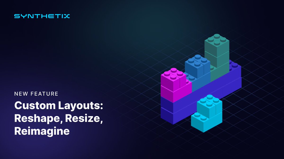 1️⃣/5️⃣

Serious traders need serious tools.

Custom Layouts are now live on Synthetix Exchange. Rearrange, resize, or hide most UI elements to match your style.

 🧵🔽