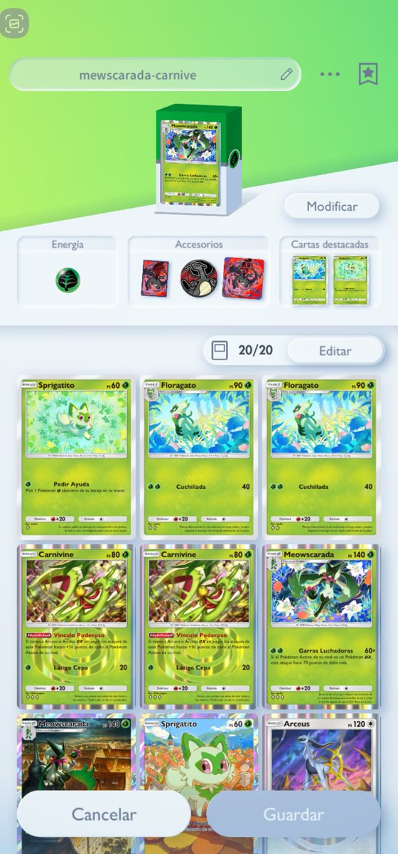 victorsalido's tweet photo. @LegionPokemonMx @pokemonpocketcl Yo llegue a ultra con este. Meowacarada y carnivine revientan a darkrai mientras equipas al arceus https://t.co/cblwseiSA8
