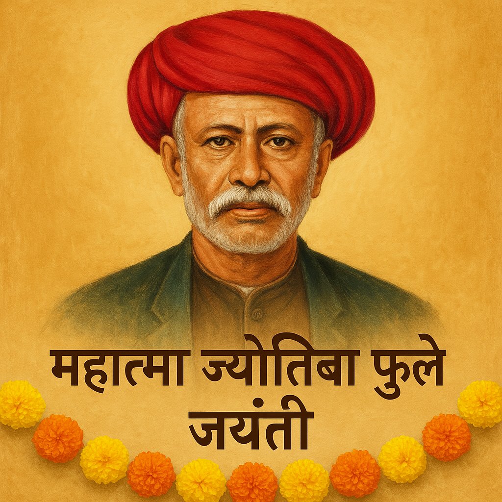 सामाजिक क्रांति के अग्रदूत, नारी शिक्षा, और समानता के अधिकार के लिए आजीवन संघर्ष करने वाले महात्मा ज्योतिबा फुले जी की जयंती पर उन्हें क्रांतिकारी सलाम.! उन्होंने आजीवन स्त्रियों एवं दलितों के अधिकारों की पैरवी की.! उनकी क्रांतिकारी पुस्तक ‘ग़ुलामगिरी’ ने भारतीय समाज में व्याप्त