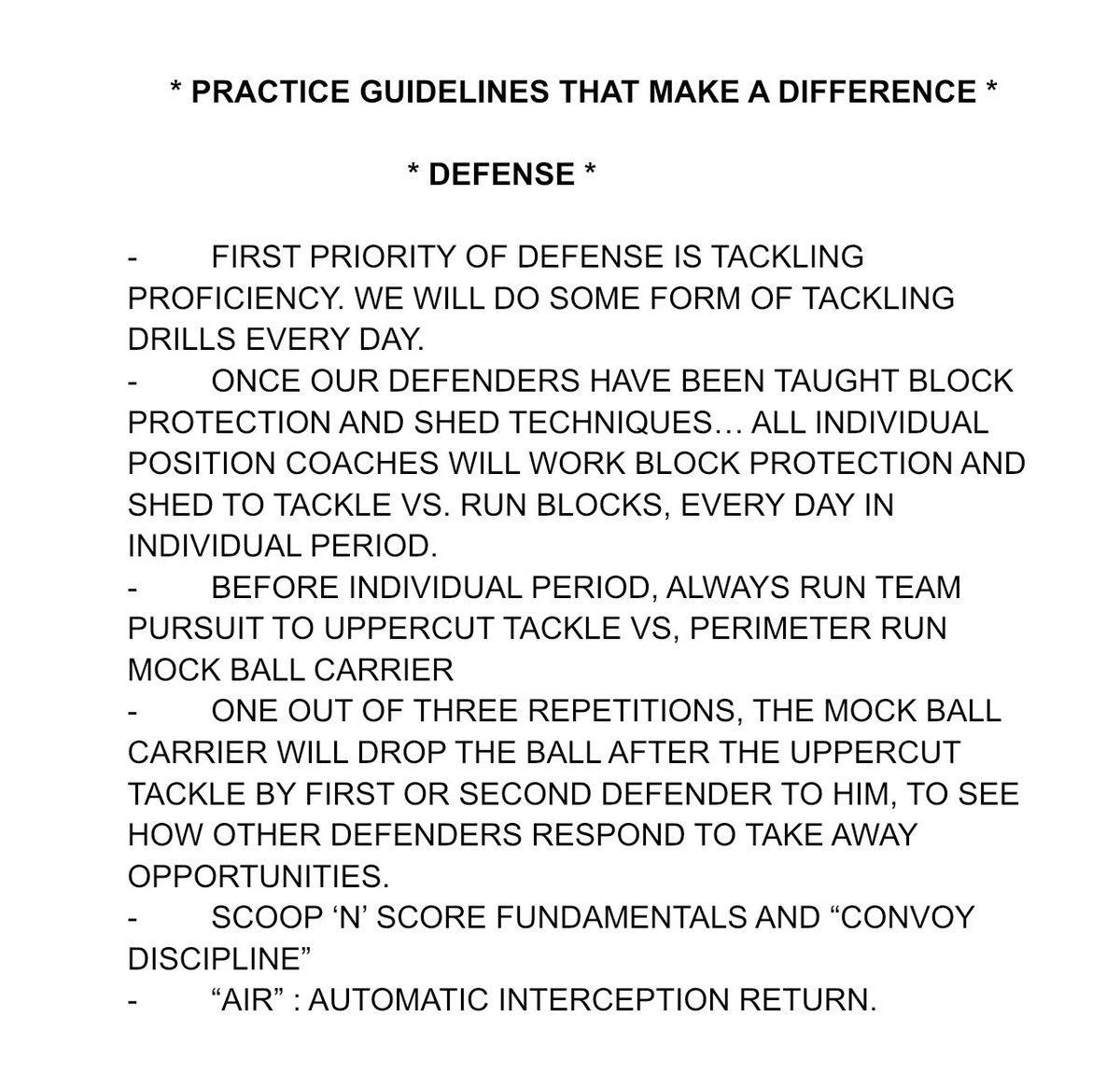 From the archives: Practice guidelines that make a difference!

These are situations that you can rep in practice that make a difference on game day. 

#FCPGA