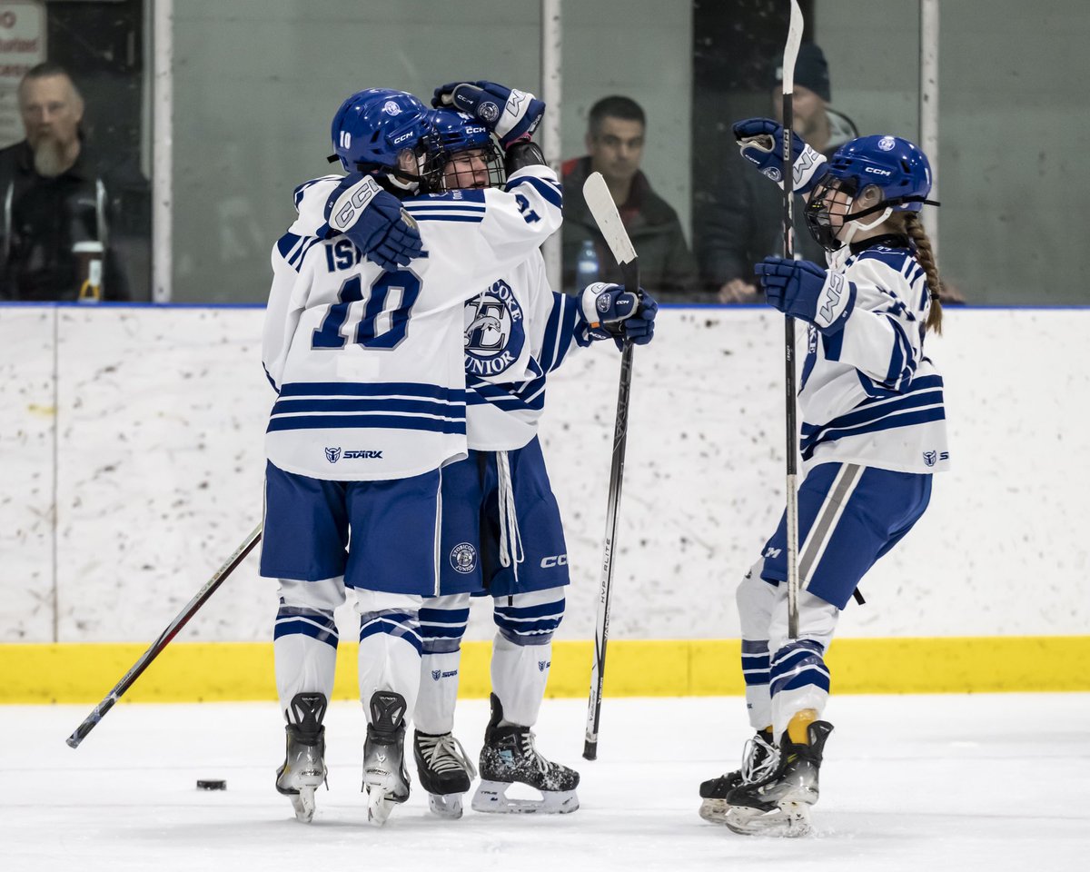 JrDolphins's tweet photo. Day One ✅ 6-2 victory on Day 1 of the @OWHAhockey Provincial Championships! Happy but not satisfied. #LionsDontLoseSleep #BleedBlue

📸: @loribolliger https://t.co/WESupuInnn