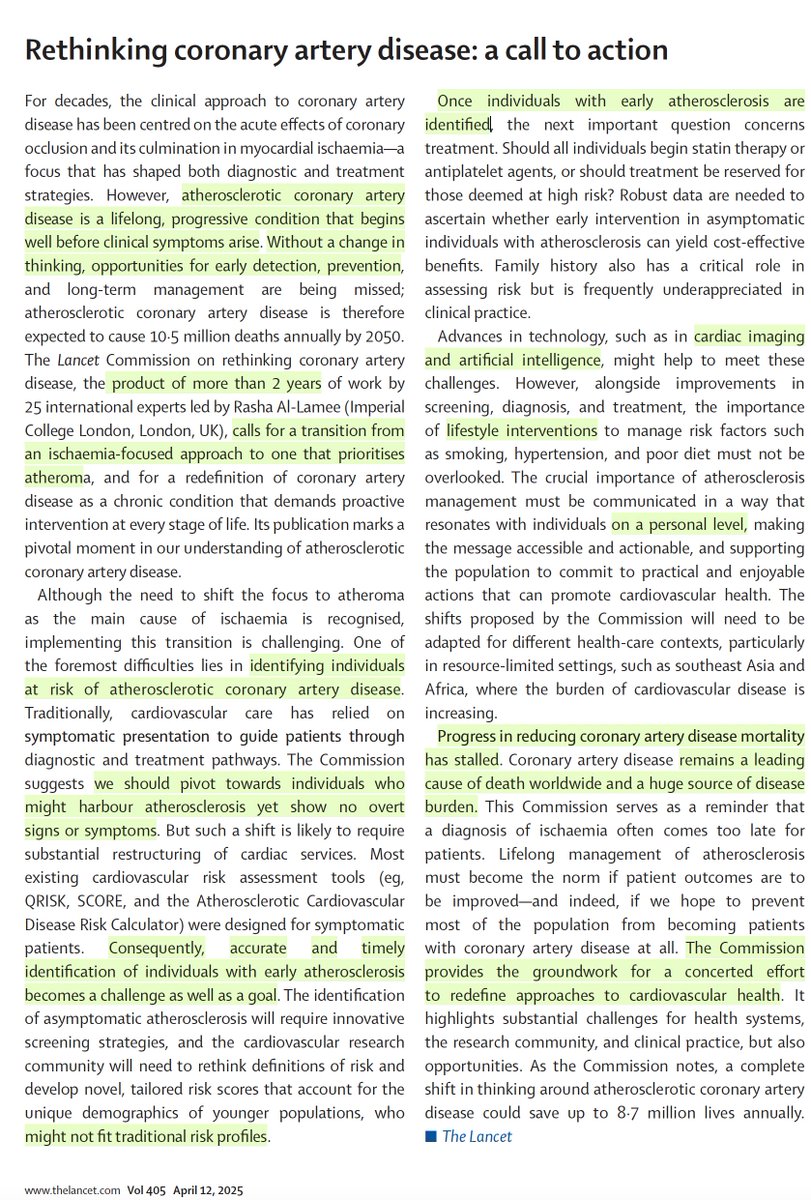 Eric Topol (@erictopol) on Twitter photo Today's <a href="/TheLancet/">The Lancet</a> cover and editorial on primary prevention of heart disease, a very realistic and attainable goal now, highlighted in my new book Super Agers (along with primary prevention of Alzheimer''s and cancer) Today's <a href="/TheLancet/">The Lancet</a> cover and editorial on primary prevention of heart disease, a very realistic and attainable goal now, highlighted in my new book Super Agers (along with primary prevention of Alzheimer''s and cancer)