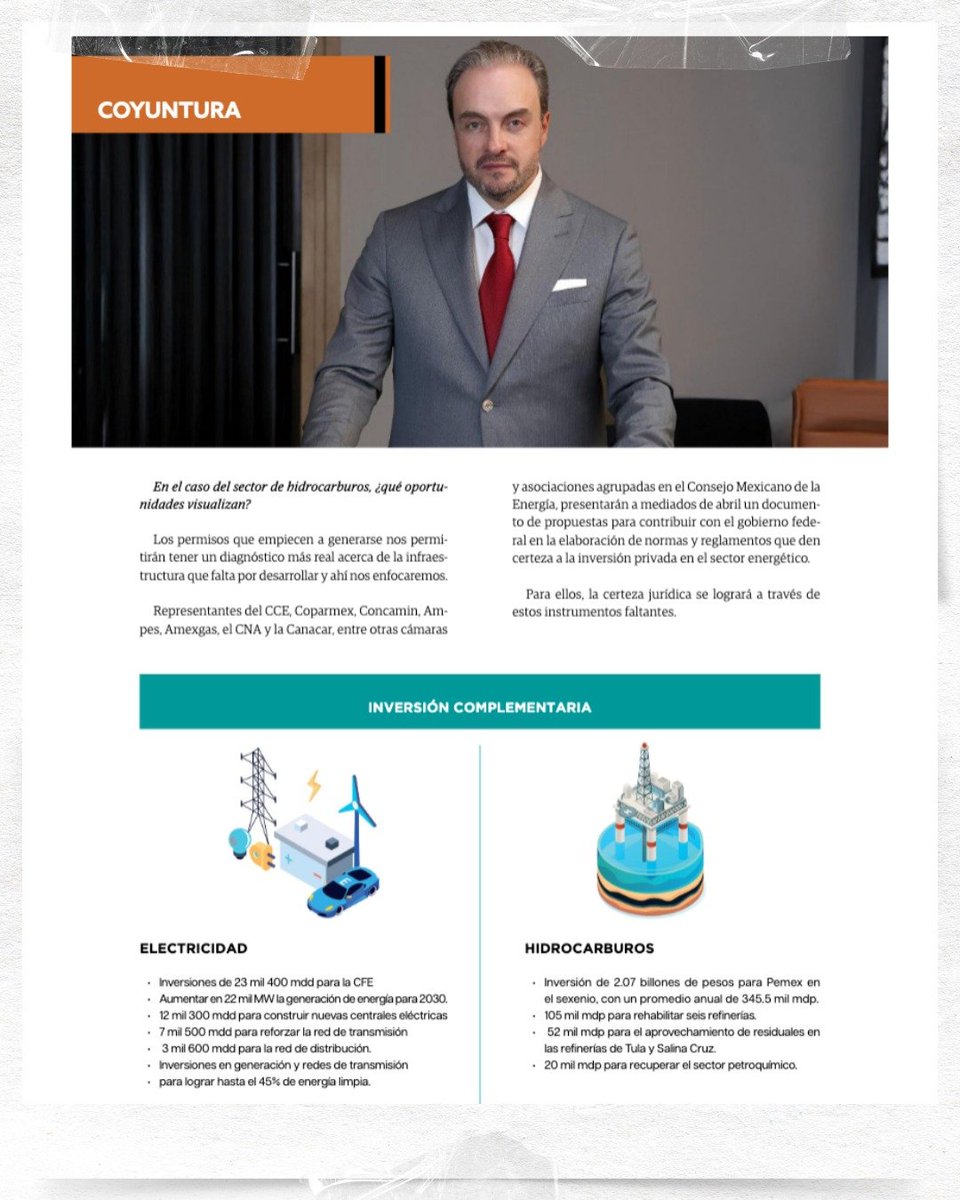 Gracias a @RevistaPYE por destacar al Ing. Juan Acra, presidente de COMENER, en su portada y reportaje especial. 📰⚡

En él se aborda cómo las nuevas leyes secundarias impulsarán la protección de inversiones en el sector energético. ¡Lectura clave! 💡

#COMENER