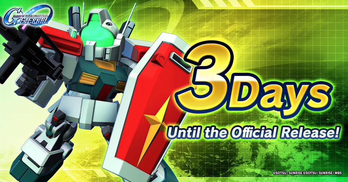 ggene_eternalEN's tweet photo. ◤━━━━━━
#GundamEternal
3 Days Until the Official Release!
━━━━━━━◢

▼Pre-register here
https://t.co/vlf8boxZPi

#GGeneration #GGen https://t.co/LtjzAyzXpm