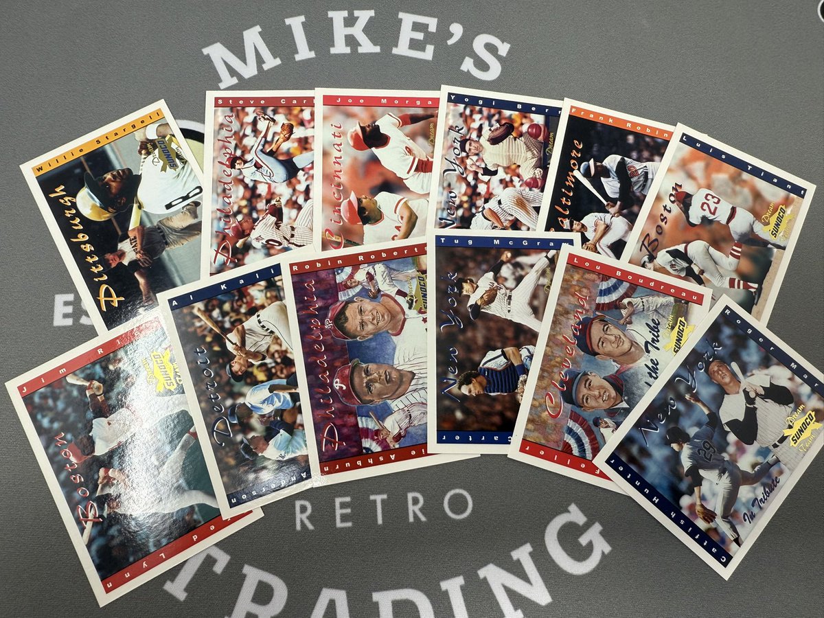 MikesUpperDeck1's tweet photo. 627
#BaseballMania Night 8
2001 Atlantic Greats Set
$3
Please see pinned tweet for shipping! https://t.co/KkRhtCiCAK