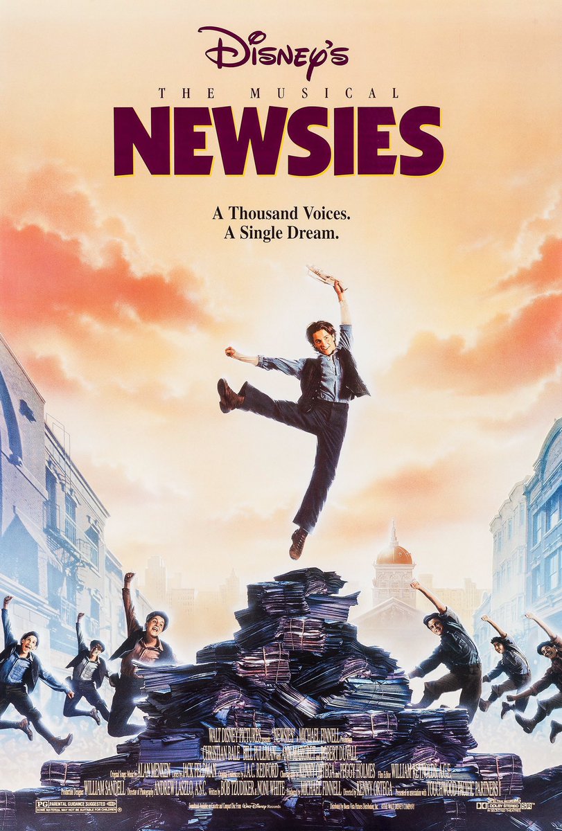 FilmNewsNos's tweet photo. 🎬MOVIE HISTORY: 33 years ago today, April 10, 1992, the movie ‘Newsies’ opened in theaters!
#ChristianBale #DavidMoscow #BillPullman #RobertDuvall #AnnMargret #LukeEdwards #EleKeats #AaronLohr #MaxCasella #MichaelAGoorjian #MartyBelafsky #JeffreyDemunn #ShonGreenblat @Disney https://t.co/hBq58AzhX5
